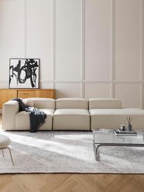 Diván modular grande Lennon, Tapizado: 100% poliéster Alta resis, Estructura: madera contrachapada de p, Patas: plástico Este producto es, Tejido Off White, An 357 x F 119 cm, respaldo izquierdo