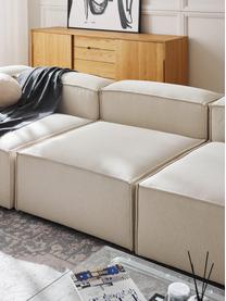 Diván modular grande Lennon, Tapizado: 100% poliéster Alta resis, Estructura: madera contrachapada de p, Patas: plástico Este producto es, Tejido Off White, An 357 x F 119 cm, respaldo izquierdo