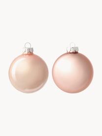 Boules de Noël Evergreen, sets de différentes tailles, Rose pâle, Ø 10 cm, 4 pièces