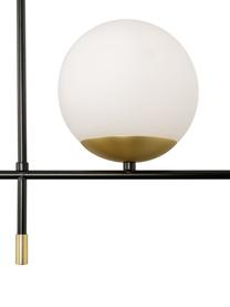 Lampada grande a sospensione color oro opaco/nero Nostalgia, Struttura: metallo rivestito, Baldacchino: metallo rivestito, Nero, dorato, Larg. 95 x Alt. 76 cm