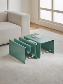 Metall-Couchtisch Julia mit Zeitschriftenablage, Metall, pulverbeschichtet, Mintgrün, B 85 x T 60 cm