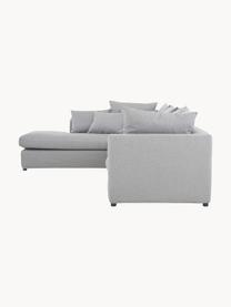 Großes Ecksofa Zach, Bezug: Polypropylen Der hochwert, Füße: Kunststoff, Webstoff Grau, B 300 x T 213 cm, Eckteil links