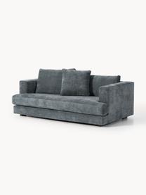 Sofa Tribeca (2-Sitzer), Bezug: 100 % Polyester Der strap, Gestell: Buchenholz, Kiefernholz, , Webstoff Graublau, B 185 x T 104 cm