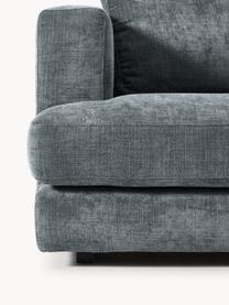 Sofa Tribeca (2-Sitzer), Bezug: 100 % Polyester Der strap, Gestell: Buchenholz, Kiefernholz, , Füße: Kiefernholz Dieses Produk, Webstoff Graublau, B 185 x T 104 cm