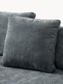 Sofa Tribeca (2-Sitzer), Bezug: 100 % Polyester Der strap, Gestell: Buchenholz, Kiefernholz, , Füße: Kiefernholz Dieses Produk, Webstoff Graublau, B 185 x T 104 cm