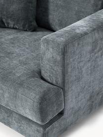 Sofa Tribeca (2-Sitzer), Bezug: 100 % Polyester Der strap, Gestell: Buchenholz, Kiefernholz, , Füße: Kiefernholz Dieses Produk, Webstoff Graublau, B 185 x T 104 cm