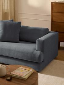 Sofa Tribeca (2-Sitzer), Bezug: 100 % Polyester Der strap, Gestell: Buchenholz, Kiefernholz, , Füße: Kiefernholz Dieses Produk, Webstoff Graublau, B 185 x T 104 cm