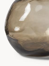 Jarrón de vidrio Bunch, 20 cm, Vidrio, Greige semitransparente, Ø 14 x Al 20 cm