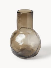 Sklenená váza Bunch, V 20 cm, Sklo, Hnedosivá, polopriehľadná, Ø 14 x V 20 cm