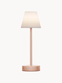 Lámpara de mesa LED para exterior regulable y táctil Lola, portátil, Pantalla: polipropileno, Blanco, rosa, Ø 11 x Al 32 cm