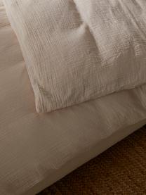 Mušelínová posteľná bielizeň z bavlny Odile, Béžová, 200 x 200 cm + 2 vankúše 80 x 80 cm