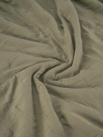 Gewatteerde bedsprei Wida in olijfgroen, 100% polyester, Olijfgroen, B 180 x L 260 cm (voor bedden tot 140 x 200)