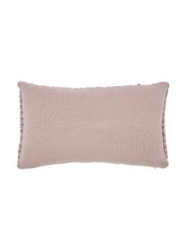 Coperta a maglia grossa rosa cipria fatta a mano Adyna, 100% poliacrilico, Rosa cipria, Larg. 30 x Lung. 50 cm