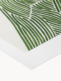 Poster Green Coat, Vert, beige clair, larg. 50 x haut. 70 cm