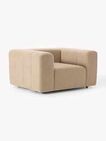 Fauteuil lounge en bouclette Lena, Bouclette beige, larg. 133 x prof. 106 cm