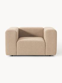 Fauteuil lounge en bouclette Lena, Bouclette beige, larg. 133 x prof. 106 cm