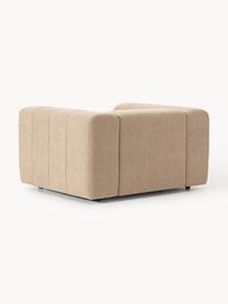 Fauteuil lounge en bouclette Lena, Bouclette beige, larg. 133 x prof. 106 cm