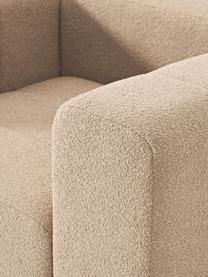 Bouclé-Loungesessel Lena, Bezug: Bouclé (93 % Polyester, 6, Gestell: Buchenholz, Spanplatte, H, Bouclé Beige, B 133 x T 106 cm