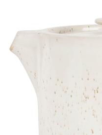 Tetera pequeña con base Nordika, 700 ml, Gres, madera de acacia, Blanco, madera oscura, 700 ml