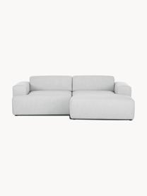Ecksofa Melva (3-Sitzer), Bezug: 100% Polyester Der hochwe, Gestell: Massives Kiefernholz, FSC, Webstoff Hellgrau, B 239 x T 143 cm, Eckteil rechts