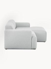 Ecksofa Melva (3-Sitzer), Bezug: 100% Polyester Der hochwe, Gestell: Massives Kiefernholz, Spa, Webstoff Hellgrau, B 239 x T 143 cm, Eckteil rechts