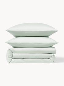 Baumwollsatin-Bettdeckenbezug Comfort, Webart: Satin Fadendichte 300 TC,, Salbeigrün, B 200 x L 200 cm