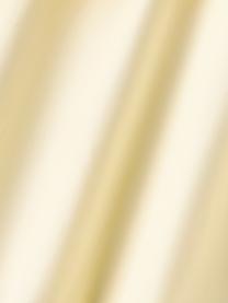 Drap-housse en percale de coton pour sommier tapissier Elsie, Jaune pâle, larg. 140 x long. 200 cm, haut. 35 cm