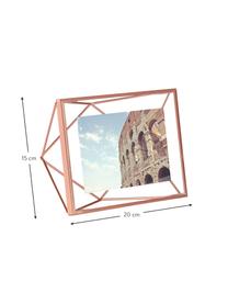 Portafoto da tavolo color rame Prisma, Cornice: acciaio, Rame, 10 x 15 cm