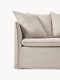 Sofa Mila (3-Sitzer), Bezug: 100% Polyester Der hochwe, Gestell: Kieferholz, Faserplatte, , Webstoff Hellgrau, B 220 x T 93 cm