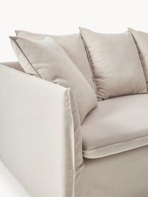 Sofa Mila (3-Sitzer), Bezug: 100% Polyester Der hochwe, Gestell: Kieferholz, Faserplatte, , Webstoff Hellgrau, B 220 x T 93 cm