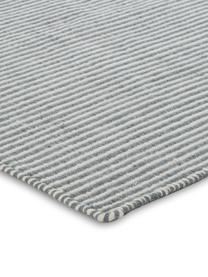 Alfombra artesanal de lana Ajo, Gris azulado, crema, An 200 x L 300 cm (Tamaño L)