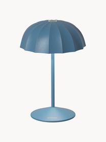 Lampada piccola da esterno portatile a LED con luce regolabile Ombrellino, Lampada: alluminio rivestito, Grigio blu, Ø 16 x Alt. 23 cm