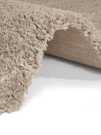 Tapis shaggy à franges Mila, Beige, gris