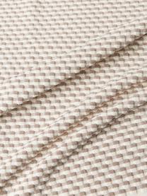 Handtuch Juniper mit Hoch-Tief-Struktur, in verschiedenen Größen, Off White, Nougat, Handtuch, B 50 x L 100 cm