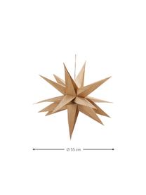 Windlicht Star, Hout, Licht hout, Ø 55 cm