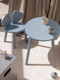 Silla infantil de madera Mouse, Chapa de madera de abedul pintada

Este producto está hecho de madera de origen sostenible y con certificación FSC®., Azul claro, An 43 x F 28 cm