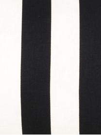 Funda de cojín a rayas Timon, 100% algodón, Negro, blanco, An 30 x L 50 cm