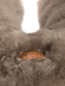 Nacken-Wärmflasche Nuca aus Alpakafell, handgefertigt, Bezug: Alpakafell, Innen: Kautschuk, Taupe, B 10 x L 35 cm