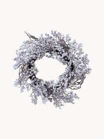 Ghirlanda di Natale Biala, Legno di betulla, Bianco, legno scuro, Ø 50 x Alt. 10 cm
