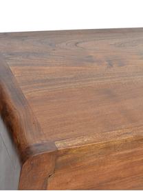 Aparador de madera de acacia Timo, Marrón, An 150 x Al 78 cm
