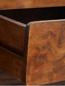 Aparador de madera de acacia Timo, Marrón, An 150 x Al 78 cm