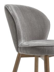 Chaise rembourrée Serena, Tissu gris, larg. 56 x prof. 64 cm