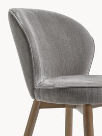 Chaise rembourrée Serena, Tissu gris, larg. 56 x prof. 64 cm