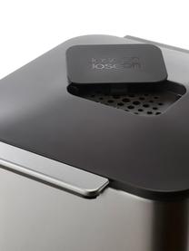 Pattumiera per raccolta differenziata Totem, 2 x 20 L, Contenitore: acciaio inossidabile spaz, Coperchio: plastica, Argentato, Larg. 30 x Prof. 37 cm, 40 L