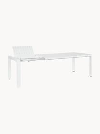 Table de jardin extensible Kiplin, 180 - 240 x 100 cm, Aluminium, revêtement par poudre, Blanc, larg. 180 - 240 x prof. 100 cm