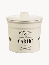 Bote Mrs Winterbottoms Garlic, Gres, Blanco crema, negro, Ø 14 x Al 12 cm