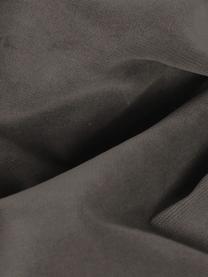 Zamatová podnožka Moby, Zamatová sivobéžová, Š 78 x H 78 cm