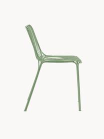 Záhradná stolička Hiray, Pozinkovaná oceľ, lakovaná, Šalviová zelená, Š 53 x H 55 cm