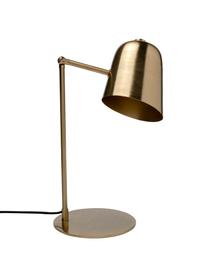 Lampada da scrivania retrò Clive, Paralume: acciaio ottonato, Base della lampada: acciaio ottonato, Ottonato, Larg. 27 x Alt. 56 cm