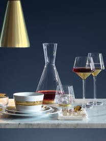 Mondgeblazen rode wijnglazen Space, 2 stuks, Glas, Transparant, goudkleurig, Ø 11 x H 23 cm